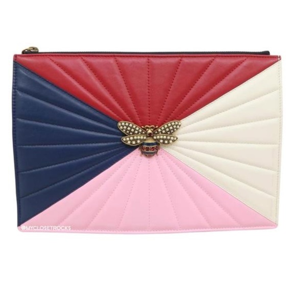 Gucci Handbags - Gucci Queen Margaret Zip Pouch Clutch